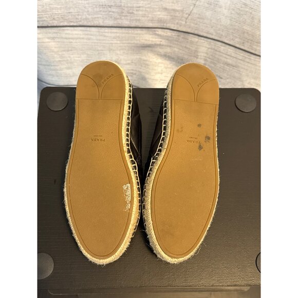Prada Quilted Leather Espadrilles Size 38 - Picture 4 of 4